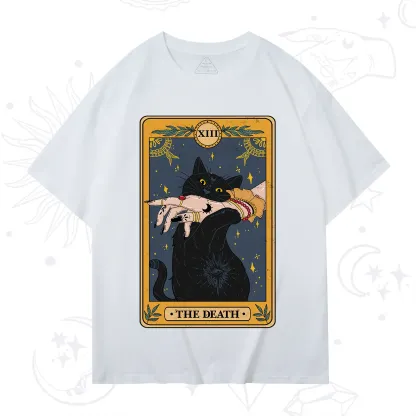 Purplehecate The Death Card Tarot Cat T-Shirt
