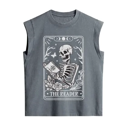 Purplehecate The Reader Tarot Card Vintage Washed Tank