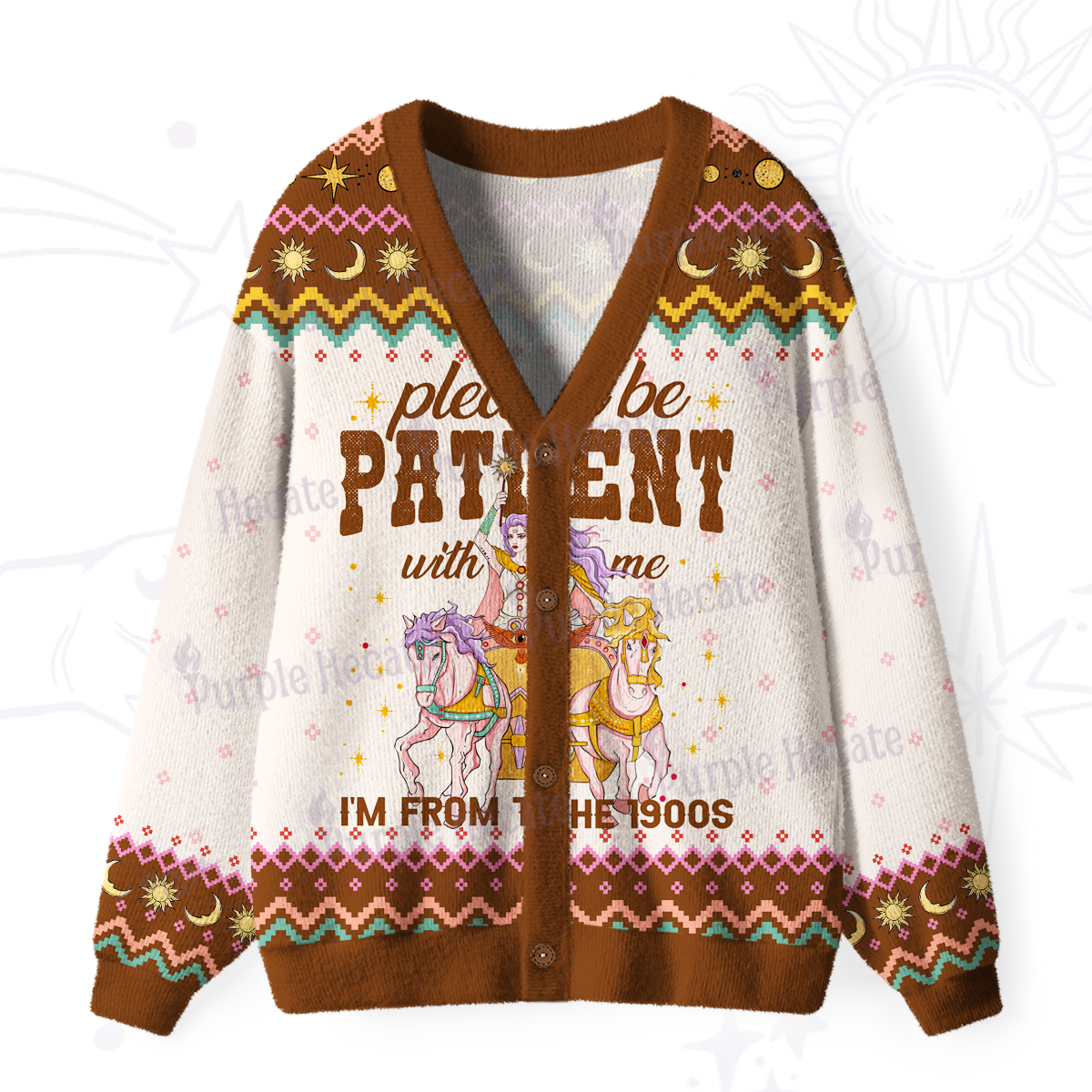 Purplehecate Please Be Patient With Me I'm From The 1900s Ugly Cardigan Sweaters