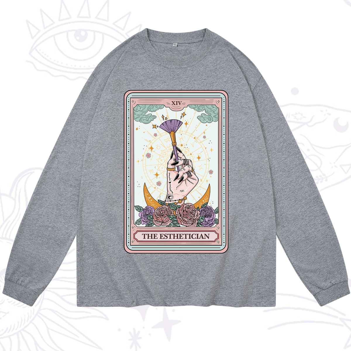 Purplehecate The Esthetician Tarot Card Long Sleeve T-Shirt