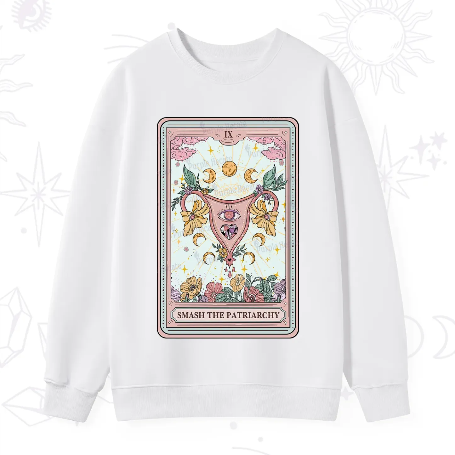 Purplehecate The Smash the Patriarchy Tarot Sweatshirt