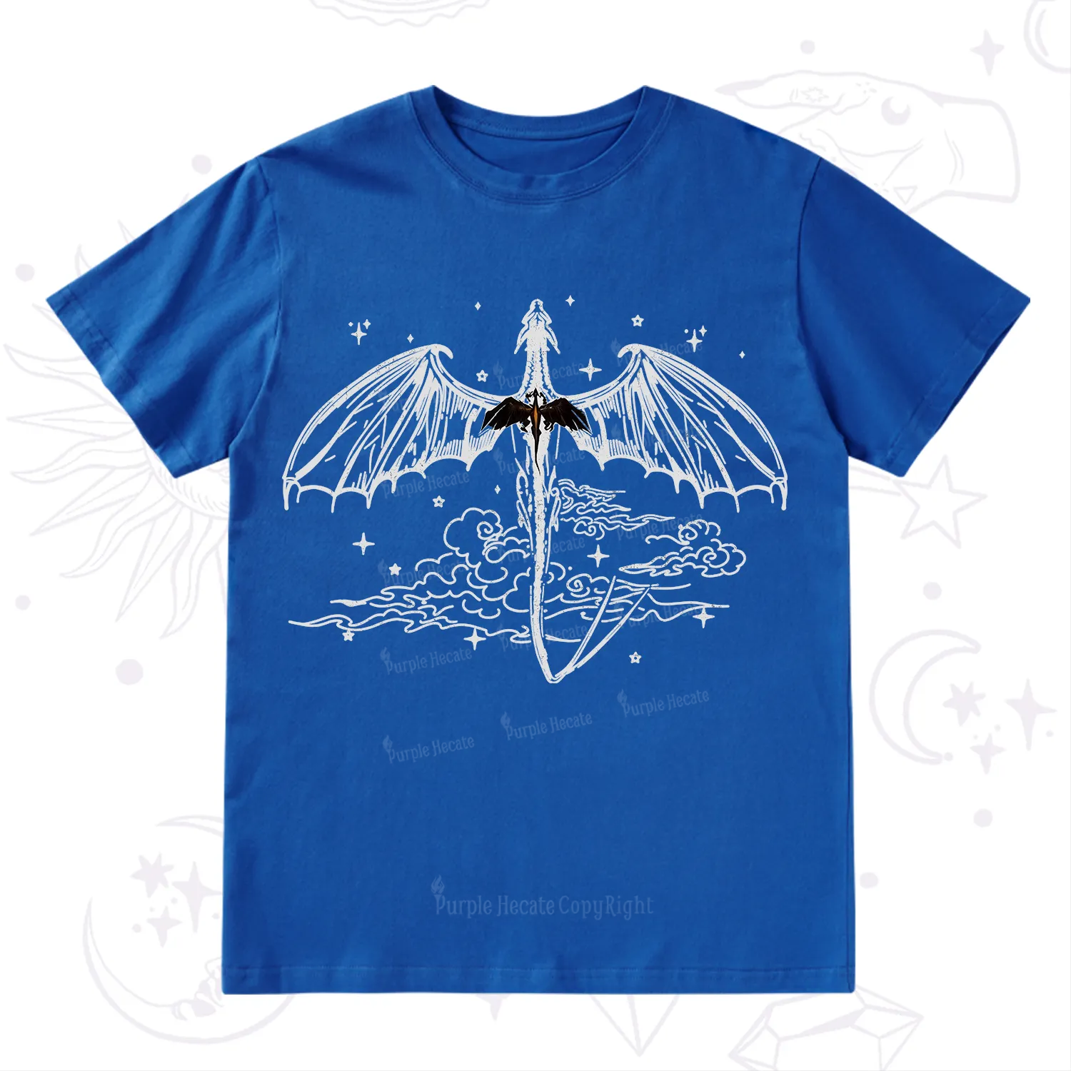 Purplehecate Dragon Rider Celestial Sword T-Shirt