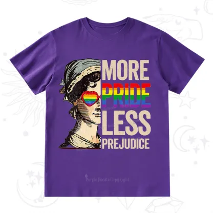 Purplehecate More Pride Less Prejudice Rainbow T-Shirt