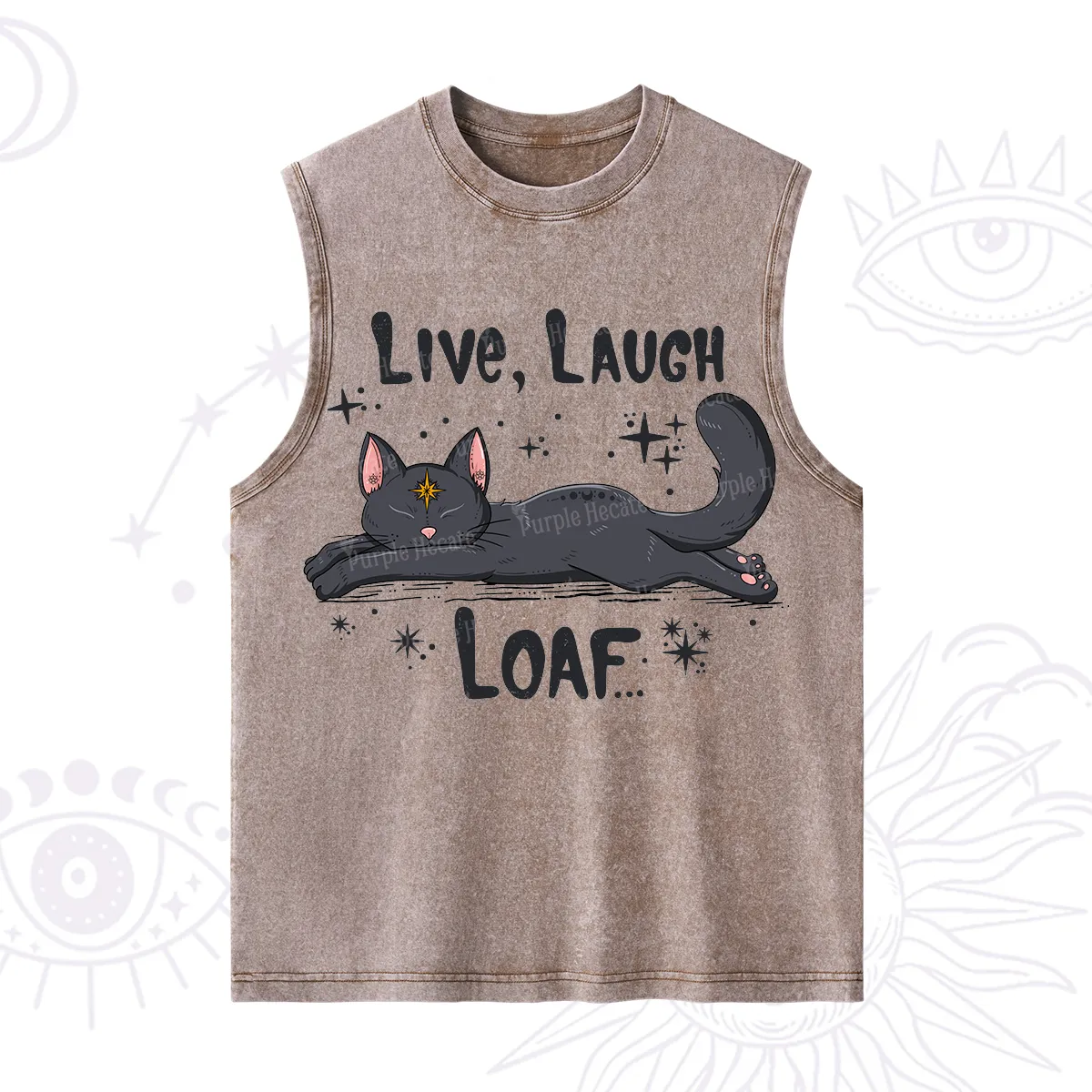 Purplehecate Live Laugh Loaf Washed Tank