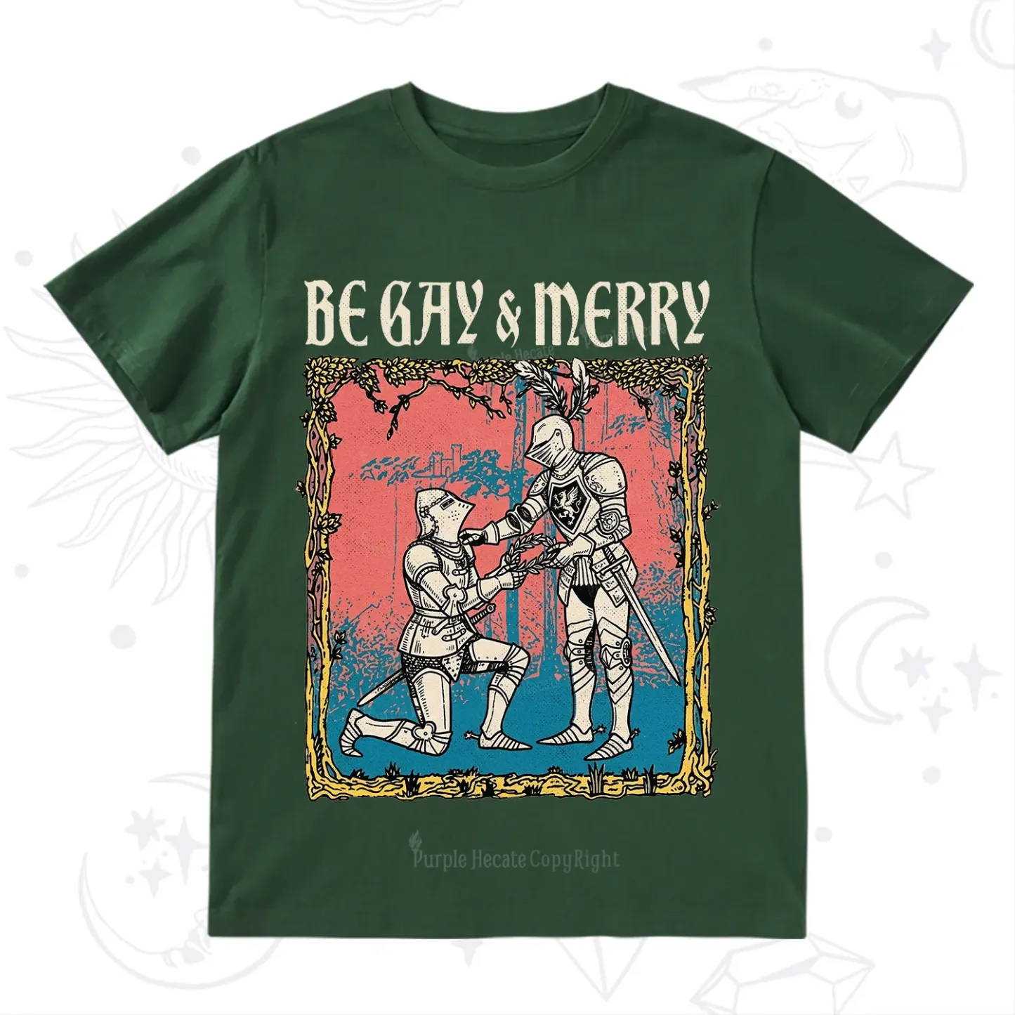 Purplehecate Be Gay & Merry Chivalry Pride T-Shirt