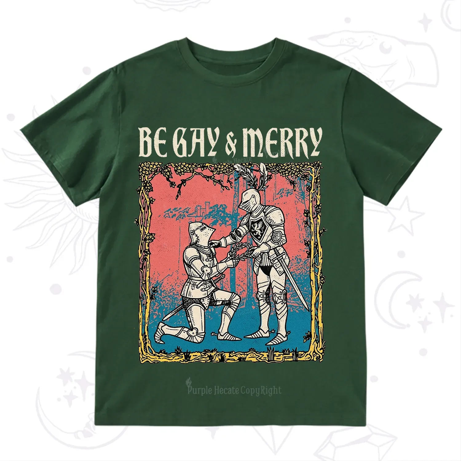 Purplehecate Be Gay & Merry Chivalry Pride T-Shirt