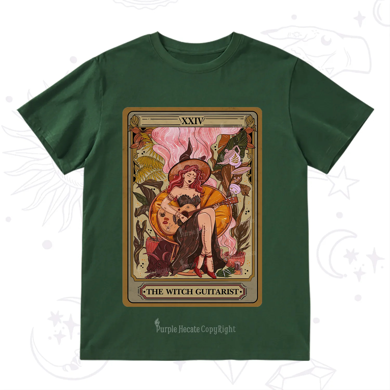 Purplehecate The Witch Guitarist Tarot T-Shirt