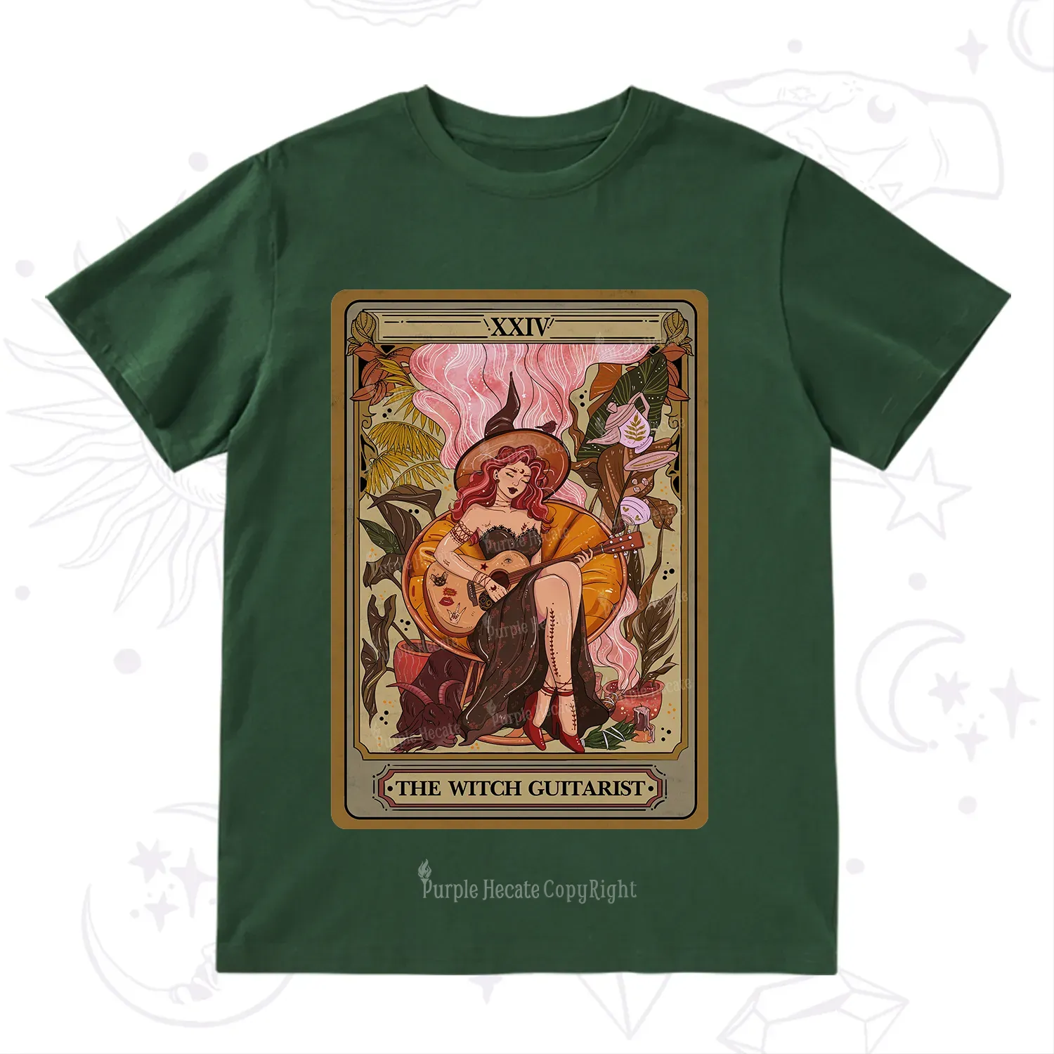 Purplehecate The Witch Guitarist Tarot T-Shirt
