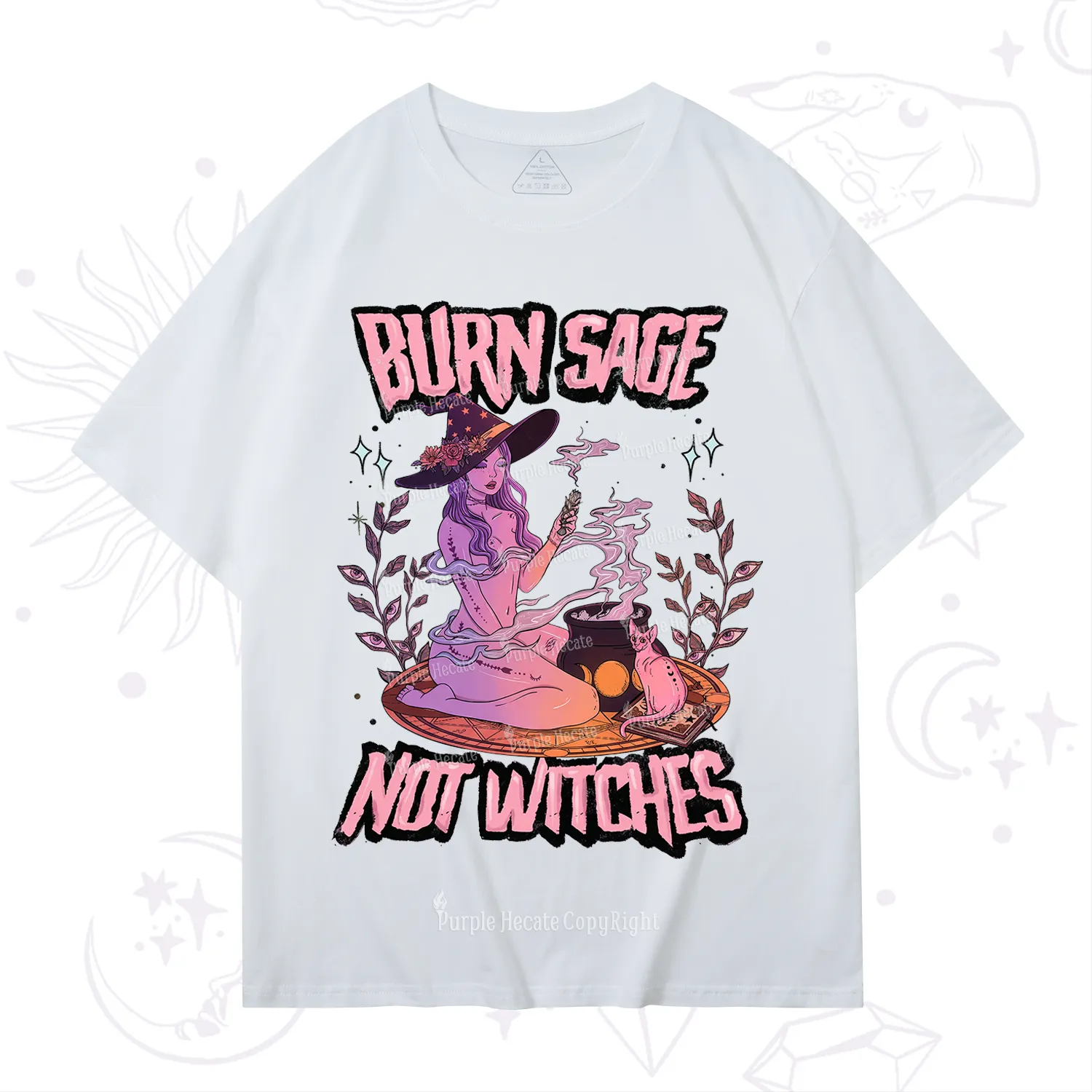Purplehecate Burn Sage Not Witches T-Shirt