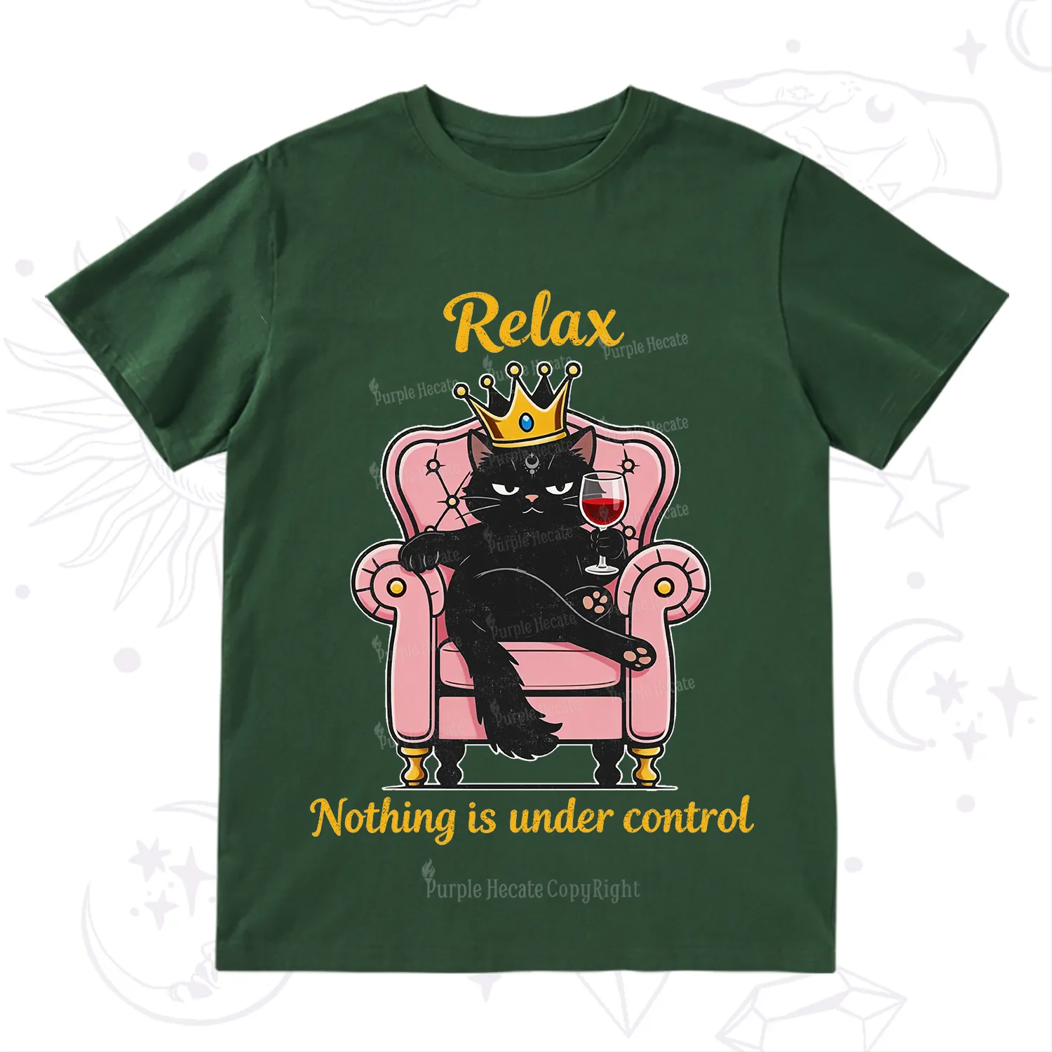 Purplehecate Relax Nothing Is Under Control T-Shirt