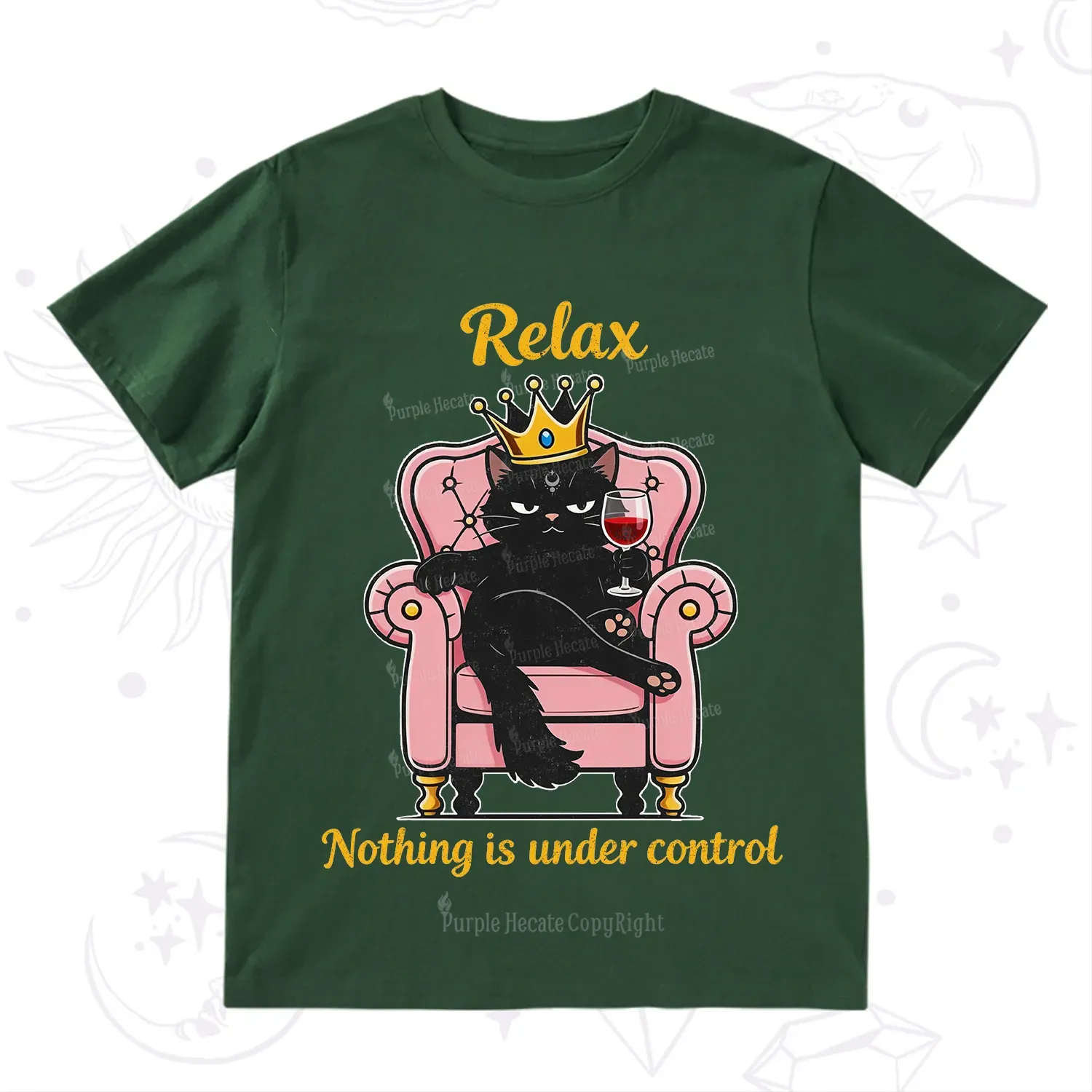 Purplehecate Relax Nothing Is Under Control T-Shirt