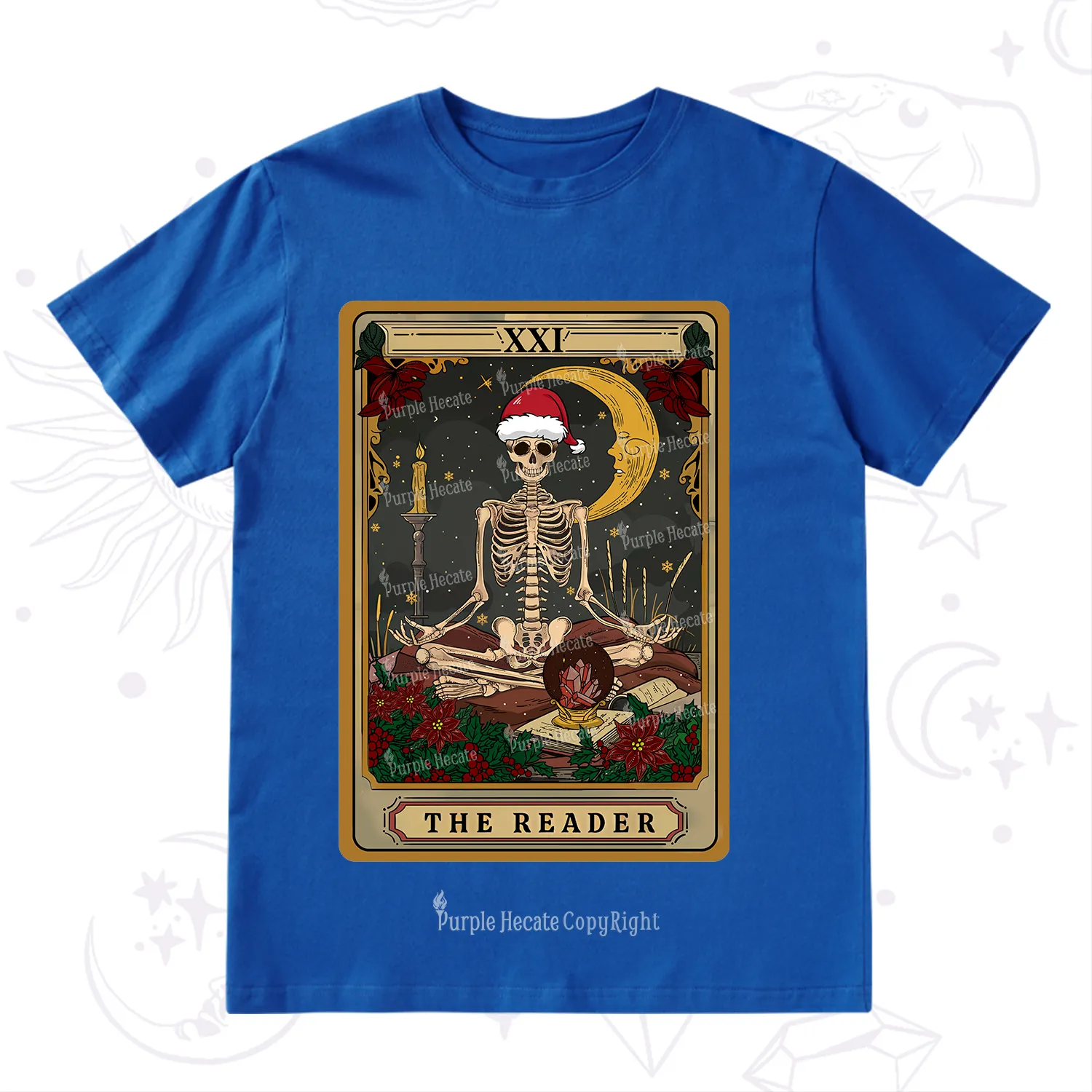 Purplehecate The Reader Tarot Christmas T-Shirt