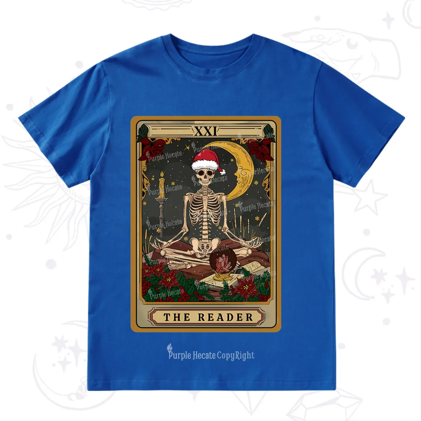 Purplehecate The Reader Tarot Christmas T-Shirt