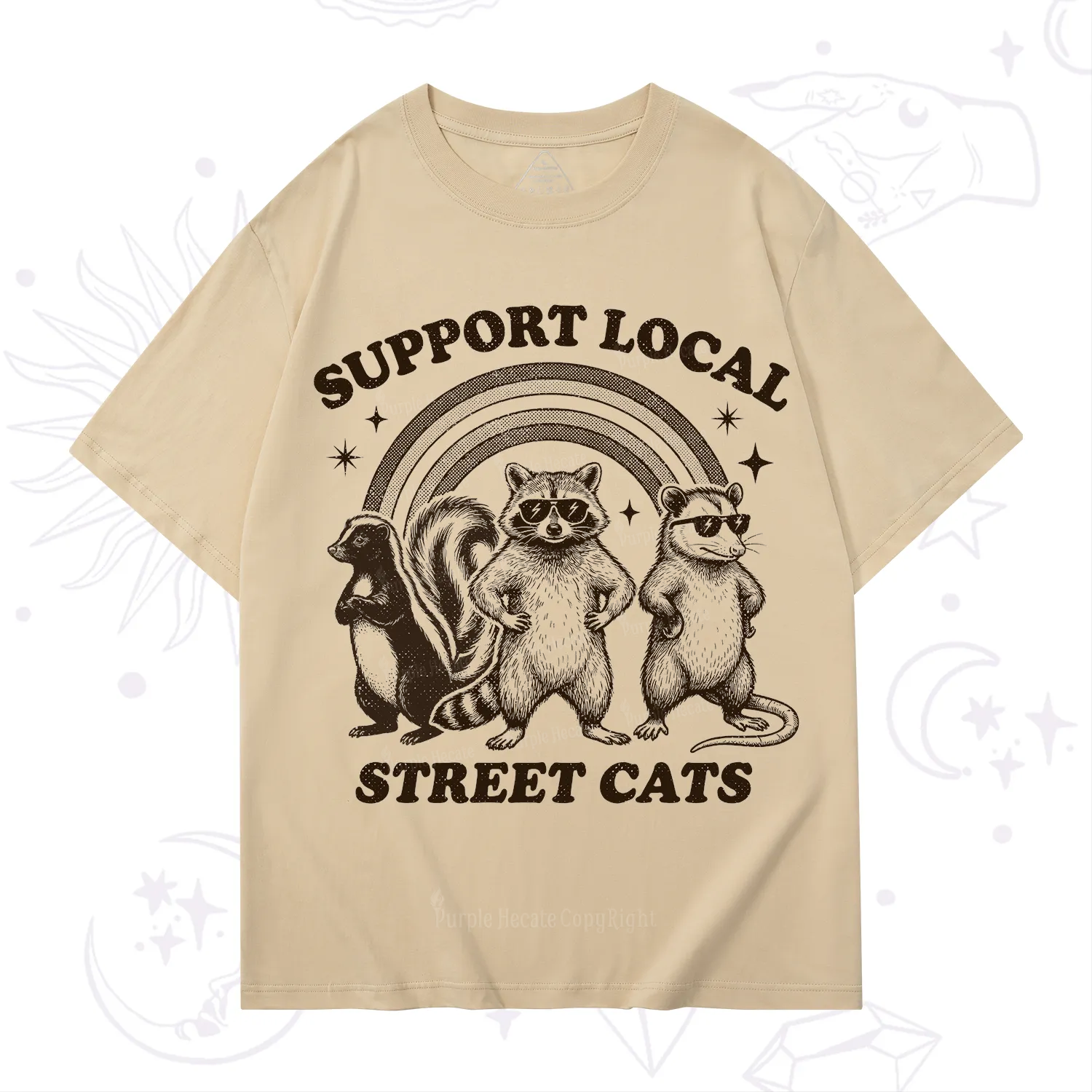 Purplehecate Support your local street cats T-Shirt