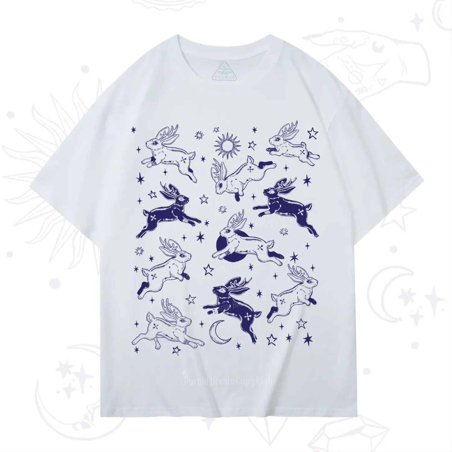 Purplehecate Bunnies in Space T-Shirt