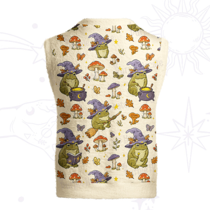 Purplehecate Wizard Frog Ugly Sweater Vest