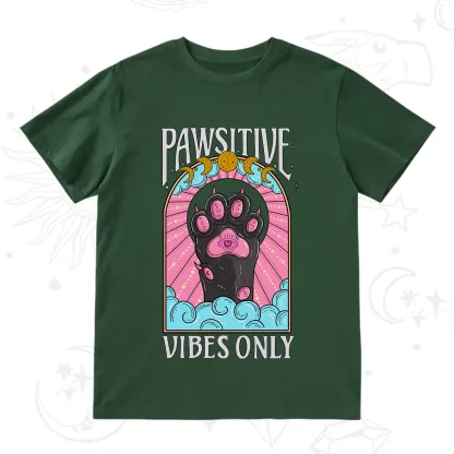 Purplehecate Pawsitive Vibes Only T-Shirt