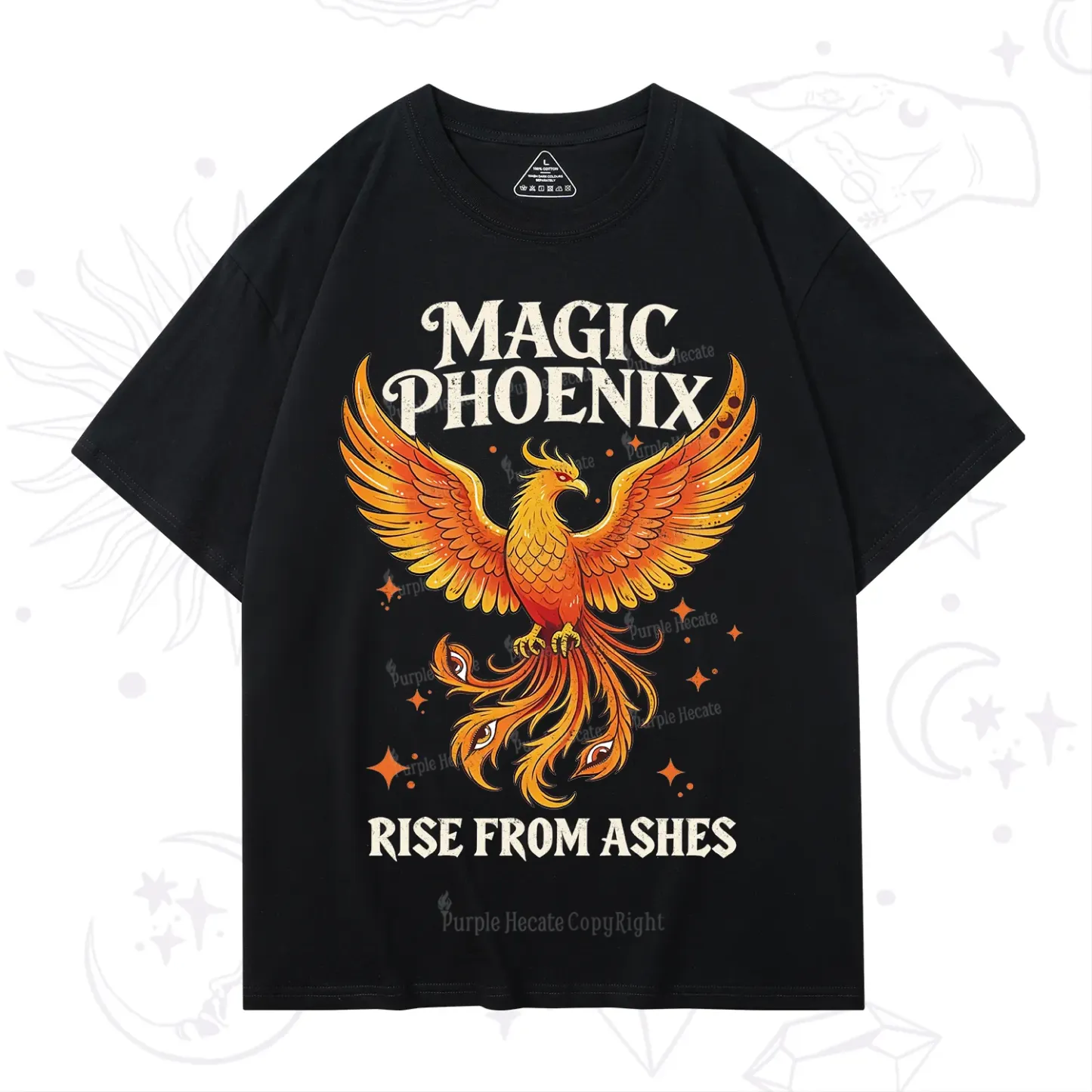 Purplehecate Magic Phoenix Rise From Ashes T-Shirt