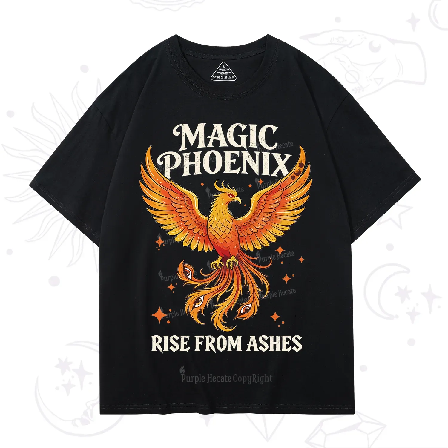 Purplehecate Magic Phoenix Rise From Ashes T-Shirt