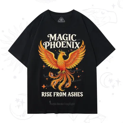 Purplehecate Magic Phoenix Rise From Ashes T-Shirt