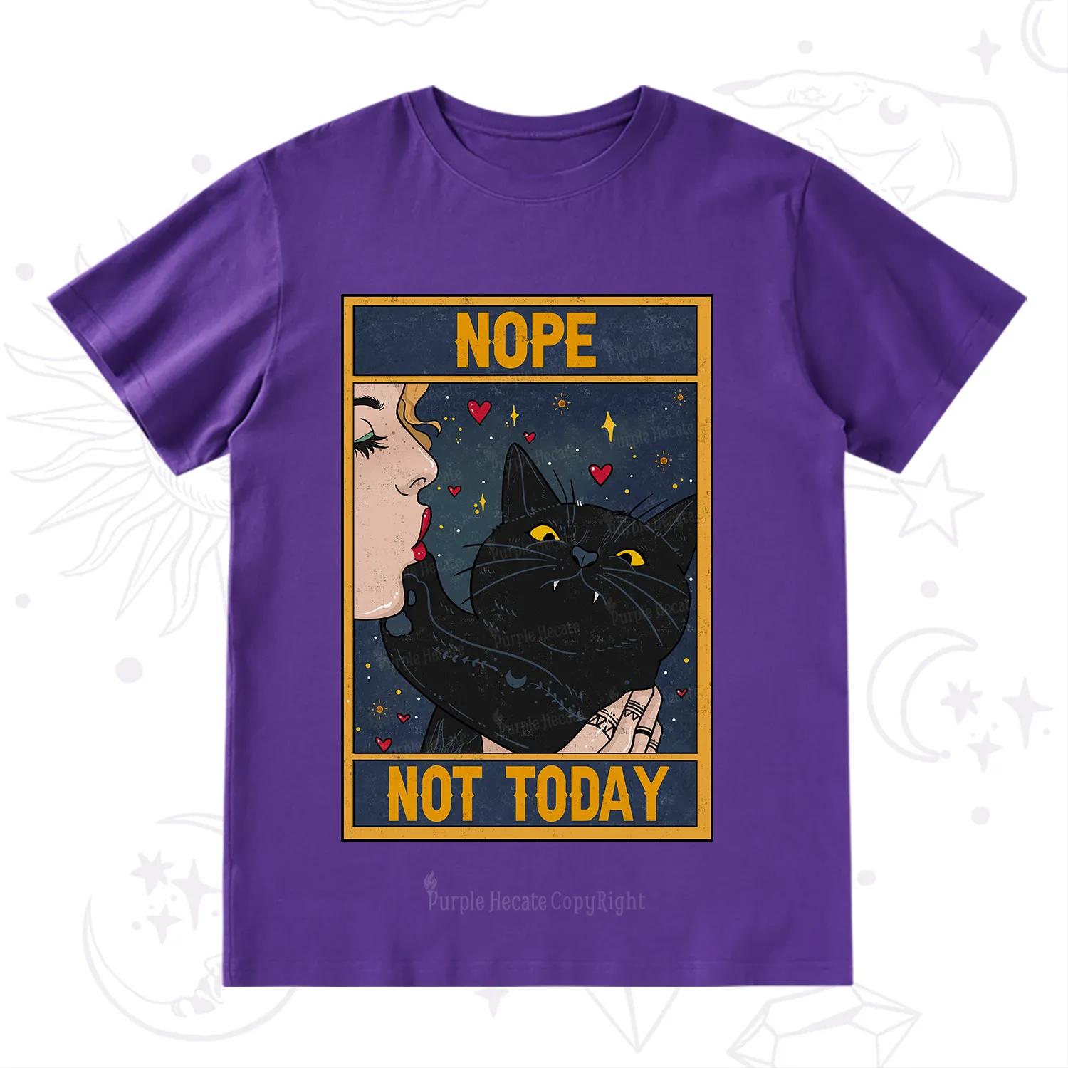 Purplehecate The Nope Not Today Tarot T-Shirt