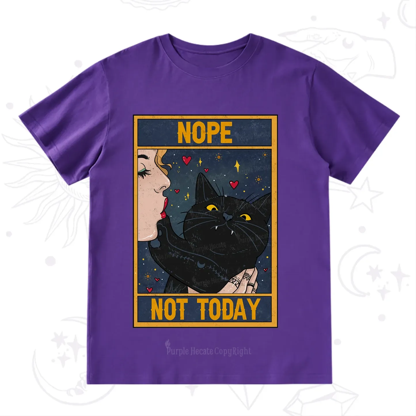 Purplehecate The Nope Not Today Tarot T-Shirt