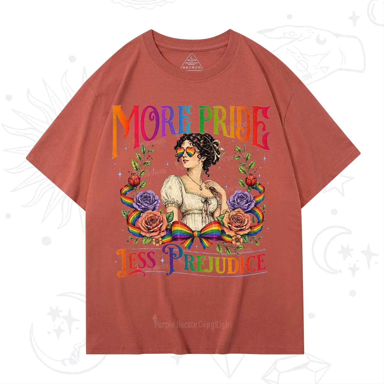 Purplehecate More Pride Less Prejudice Pride T-Shirt