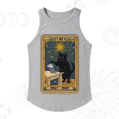 Purplehecate I Do What I Want Cats Racerback Tank Top