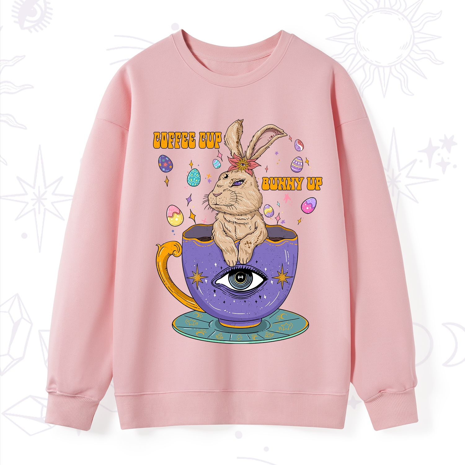 Purplehecate Coffee Cup Bunny Up Sweatshirt