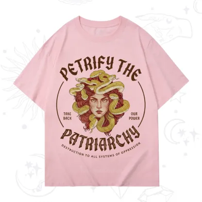 Purplehecate Petrify Patriarchy Medusa T-Shirt