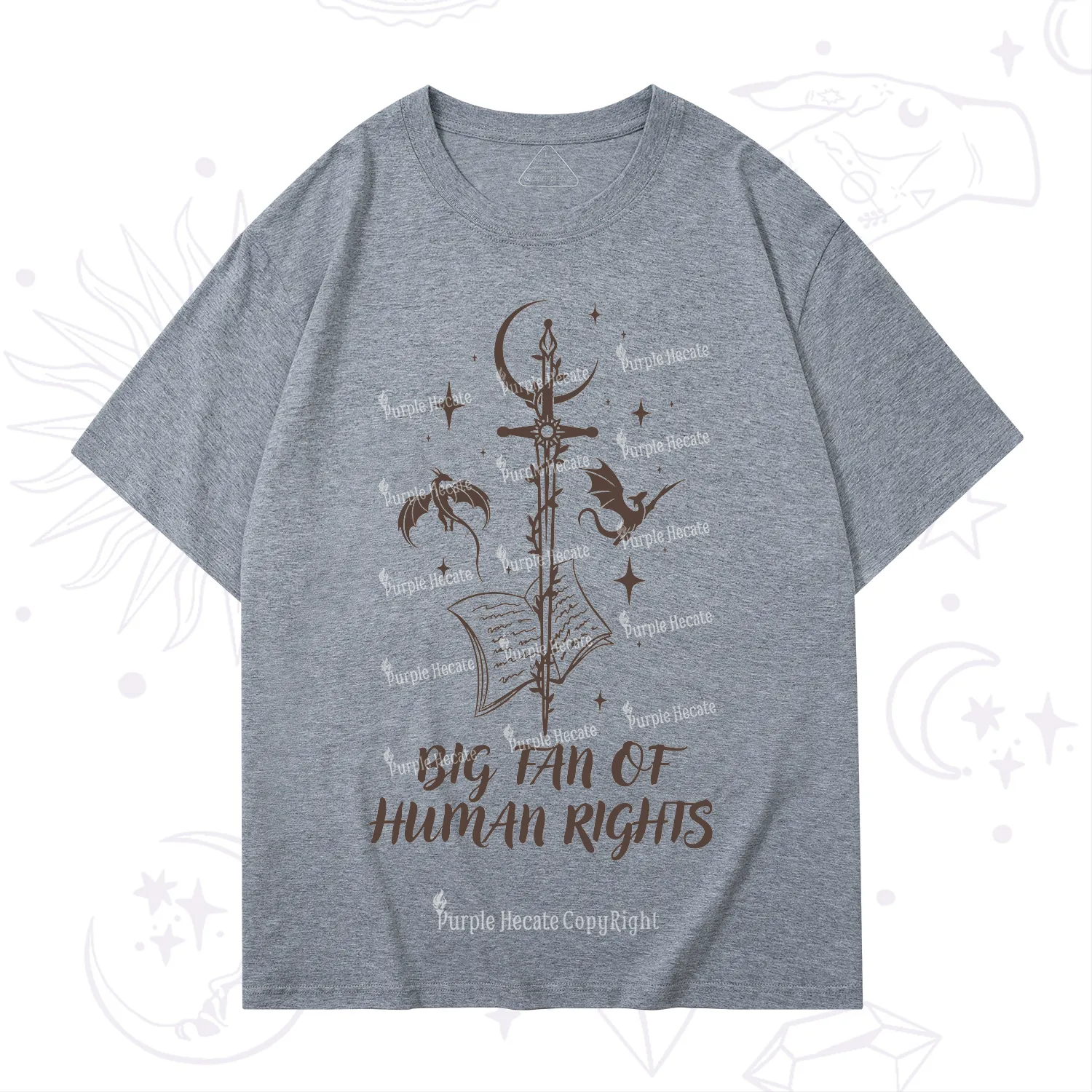 Purplehecate Big Fan Of Human Rights T-Shirt