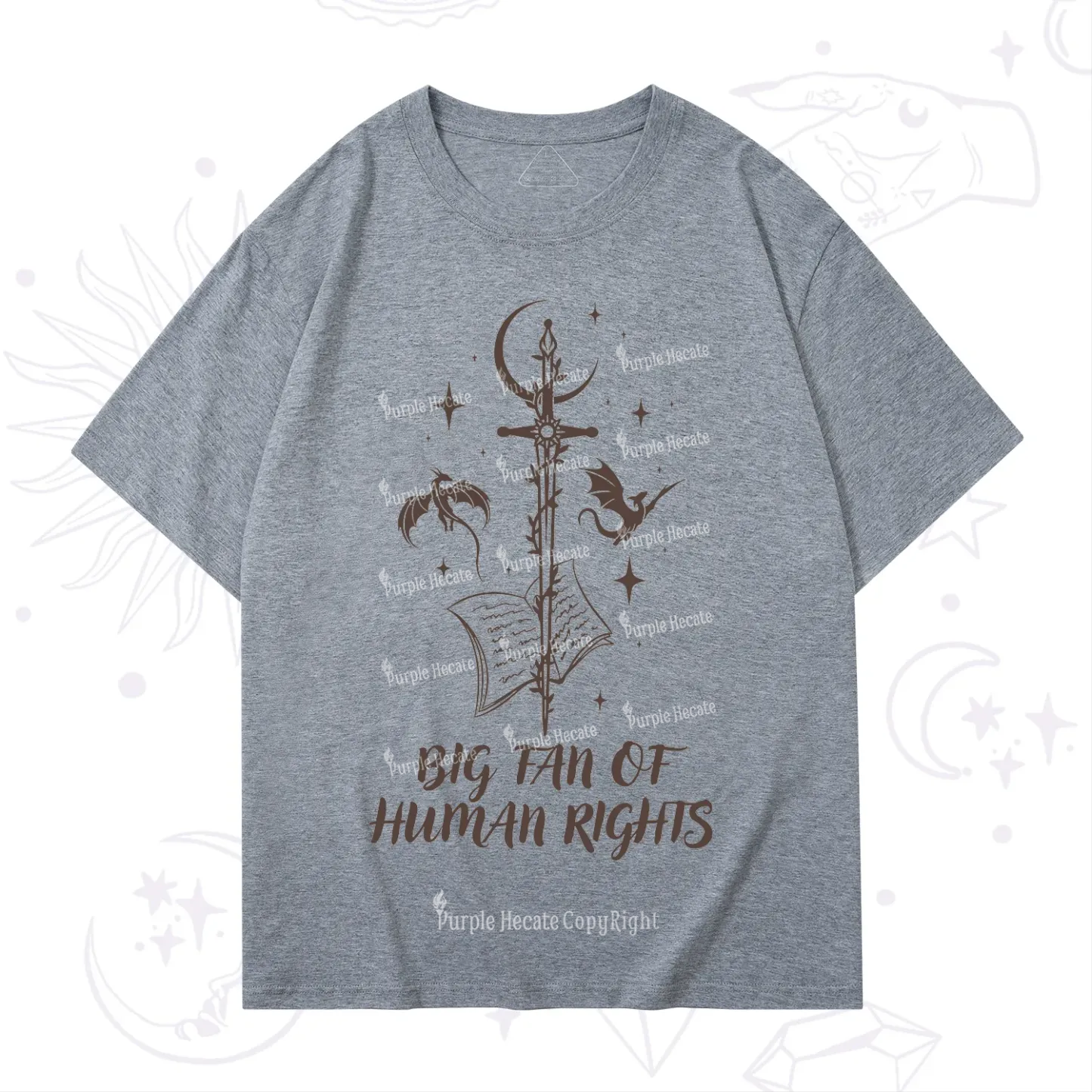 Purplehecate Big Fan Of Human Rights T-Shirt