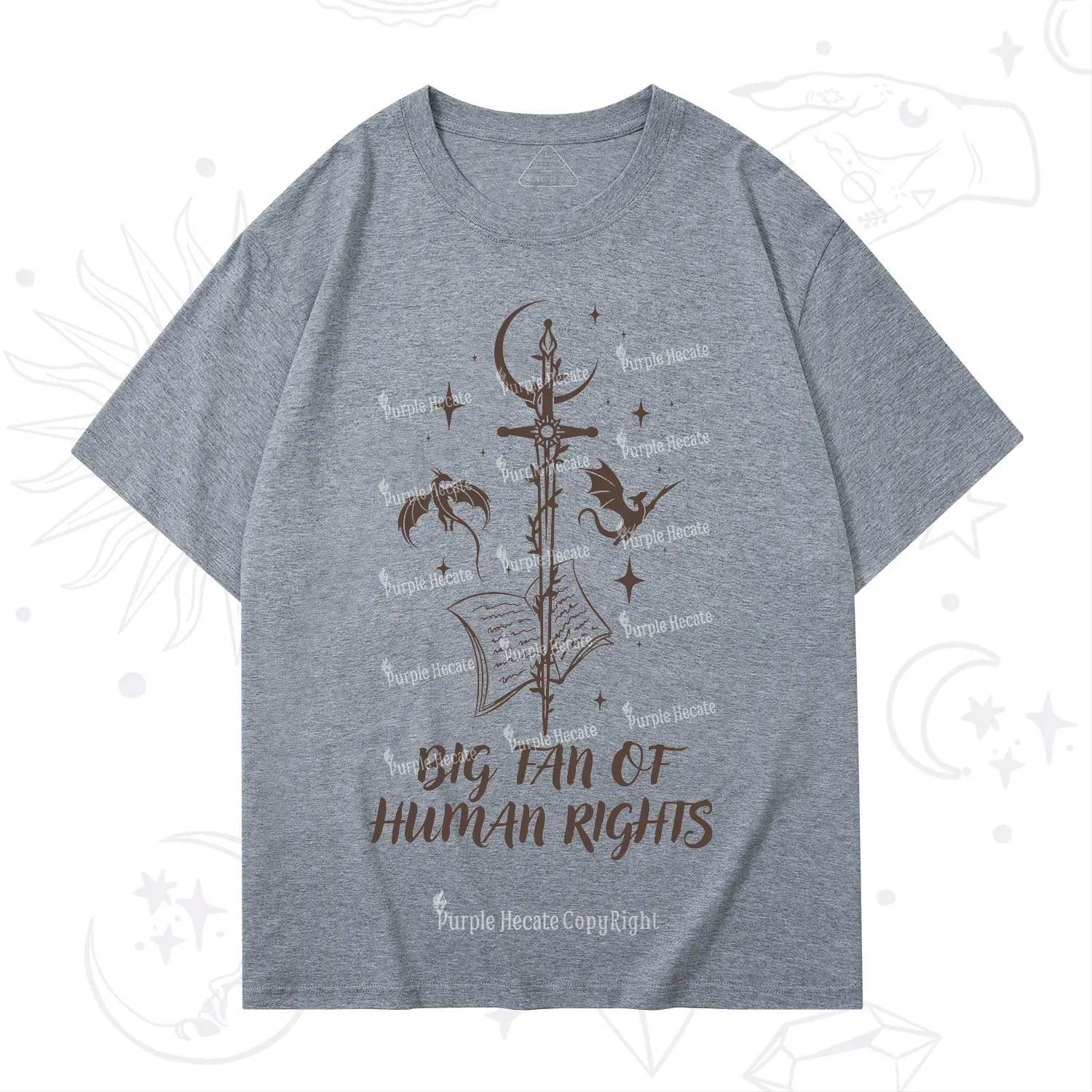 Purplehecate Big Fan Of Human Rights T-Shirt