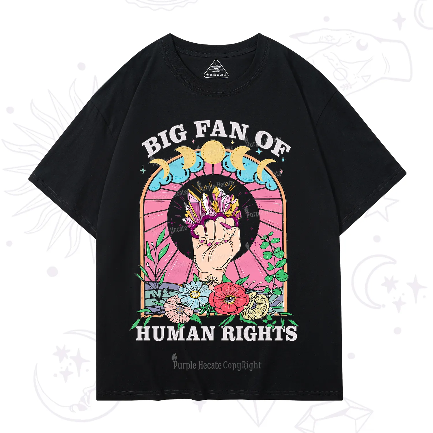 Purplehecate Big Fan of Human Rights T-Shirt