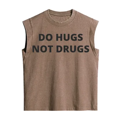 Purplehecate Do Hugs Not Drugs Vintage Washed Tank