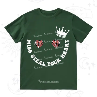 Purplehecate Miss Steal Your Heart Valentine T-Shirt