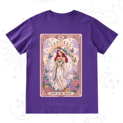 Purplehecate The Love Is My Magic Tarot Pride T-Shirt