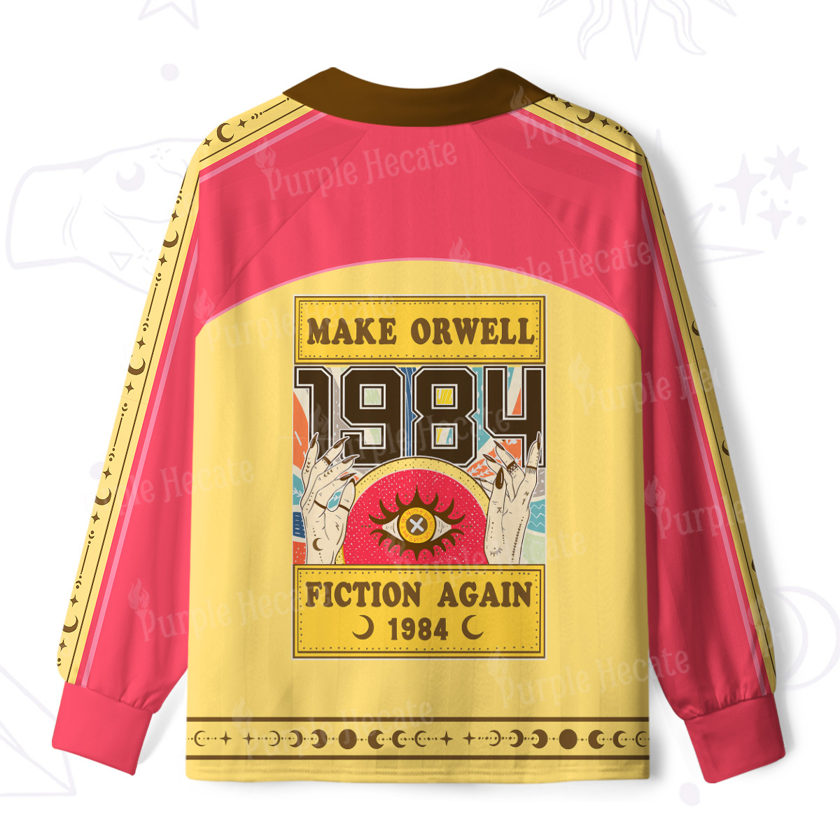 Purplehecate Make 1984 Fiction Again Long Sleeve Jersey Shirt