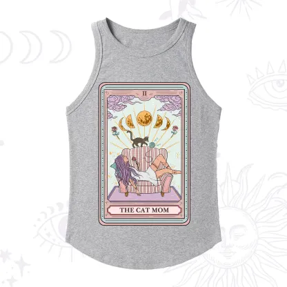 Purplehecate The Cat Mom Tarot Racerback Tank Top