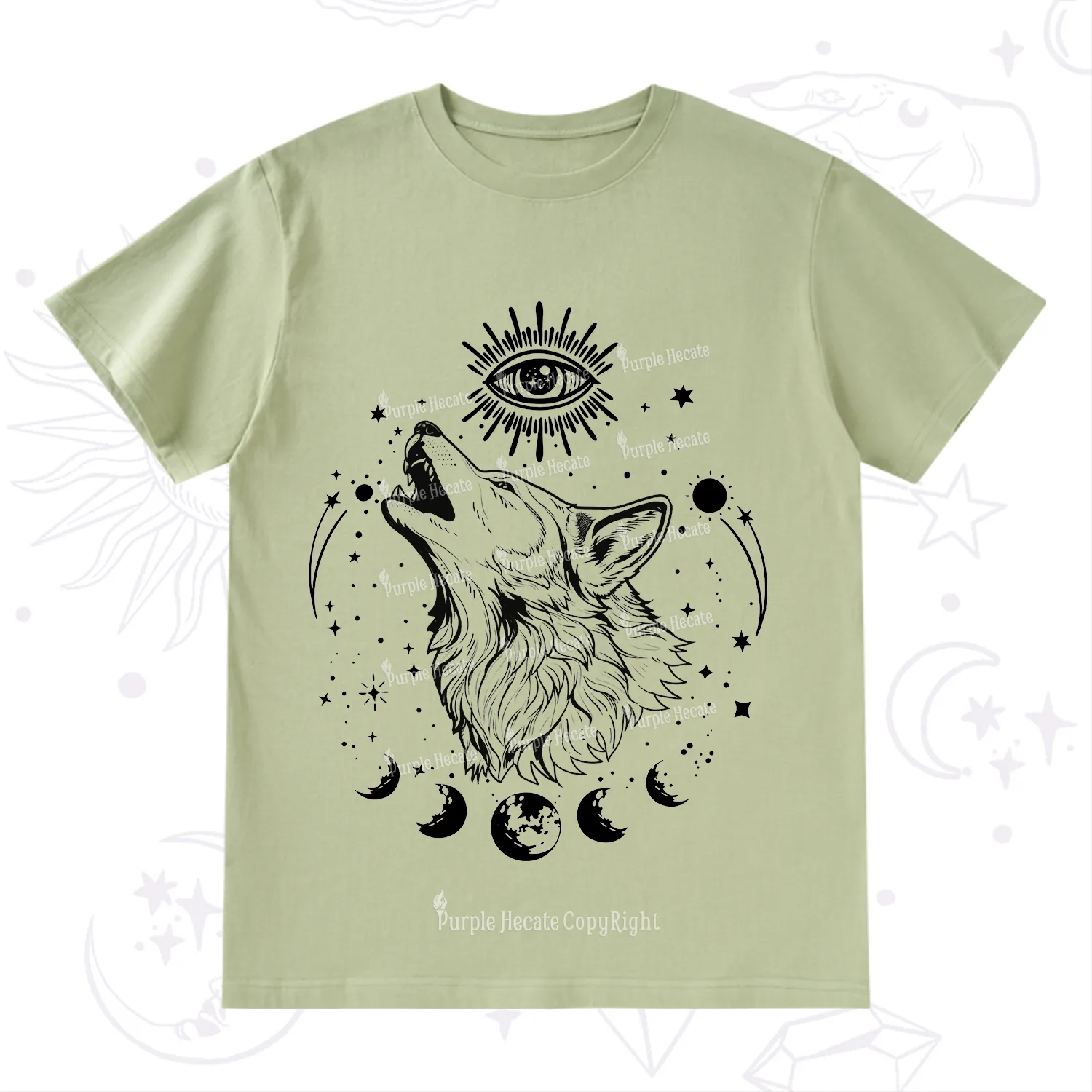 Purplehecate Howling Wolf T-Shirt
