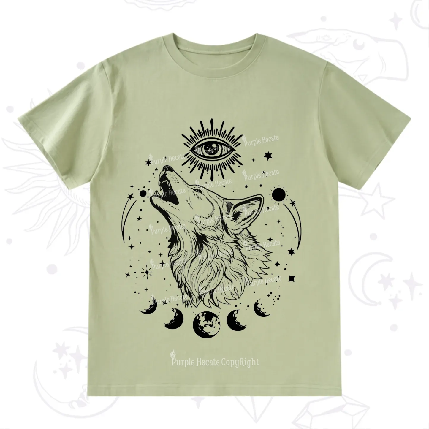 Purplehecate Howling Wolf T-Shirt