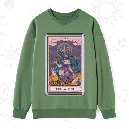 Purplehecate The Witch Tarot Halloween Sweatshirt