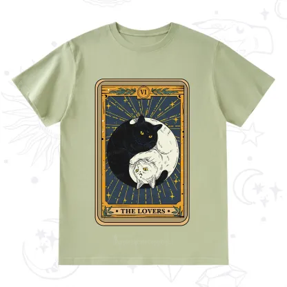 Purplehecate The Lovers Cat Tarot T-Shirt