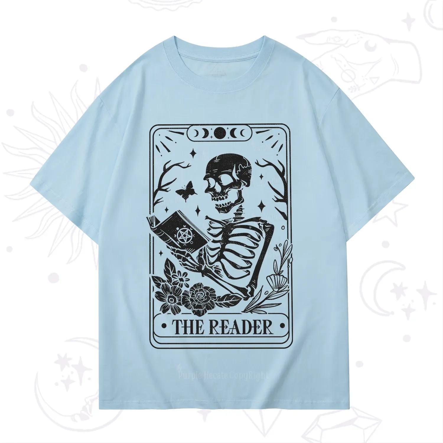 Purplehecate The Reader Tarot Card T-Shirt