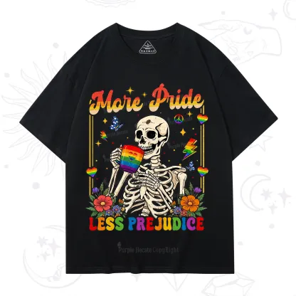 Purplehecate More Pride Less Prejudice Skeleton T-Shirt