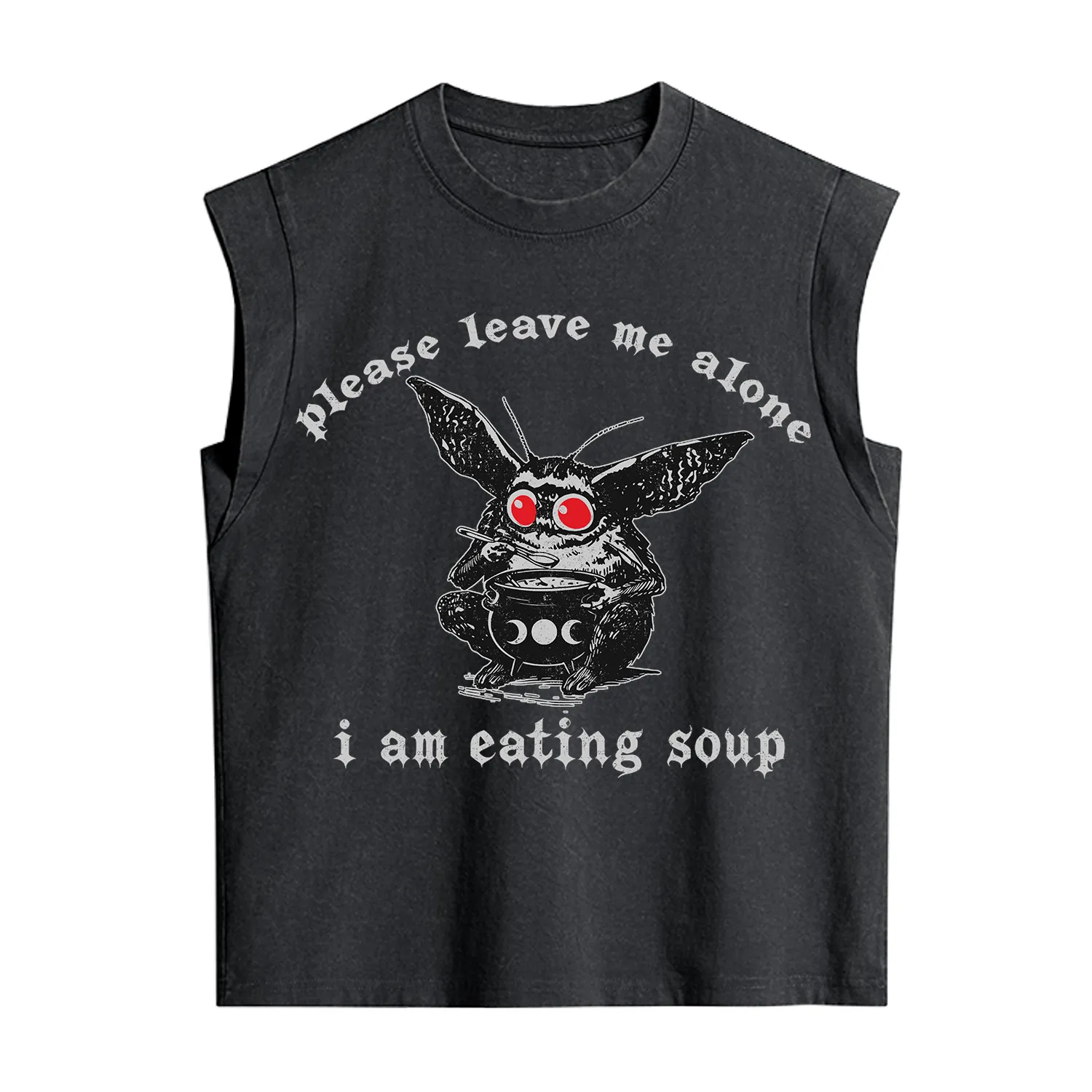 Purplehecate Mothman Eating Soup Vintage Washed Tank