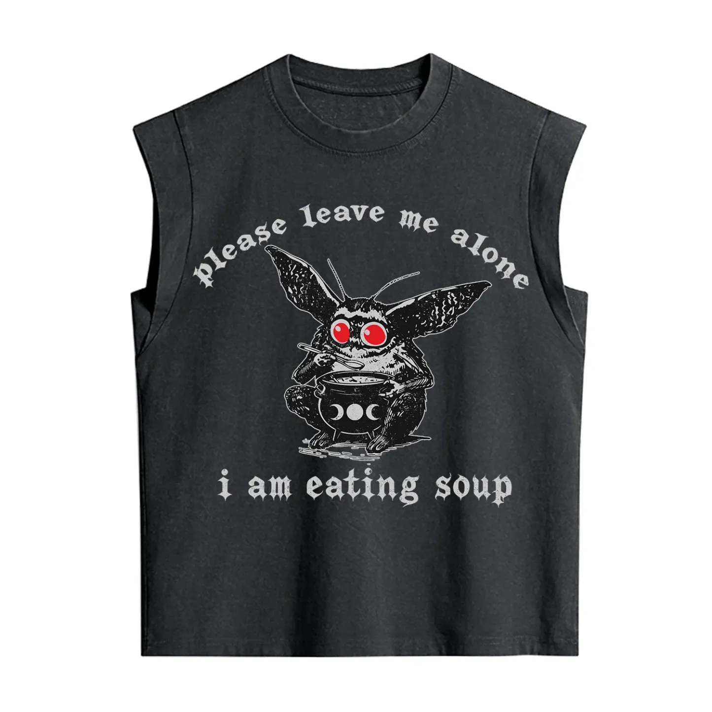 Purplehecate Mothman Eating Soup Vintage Washed Tank