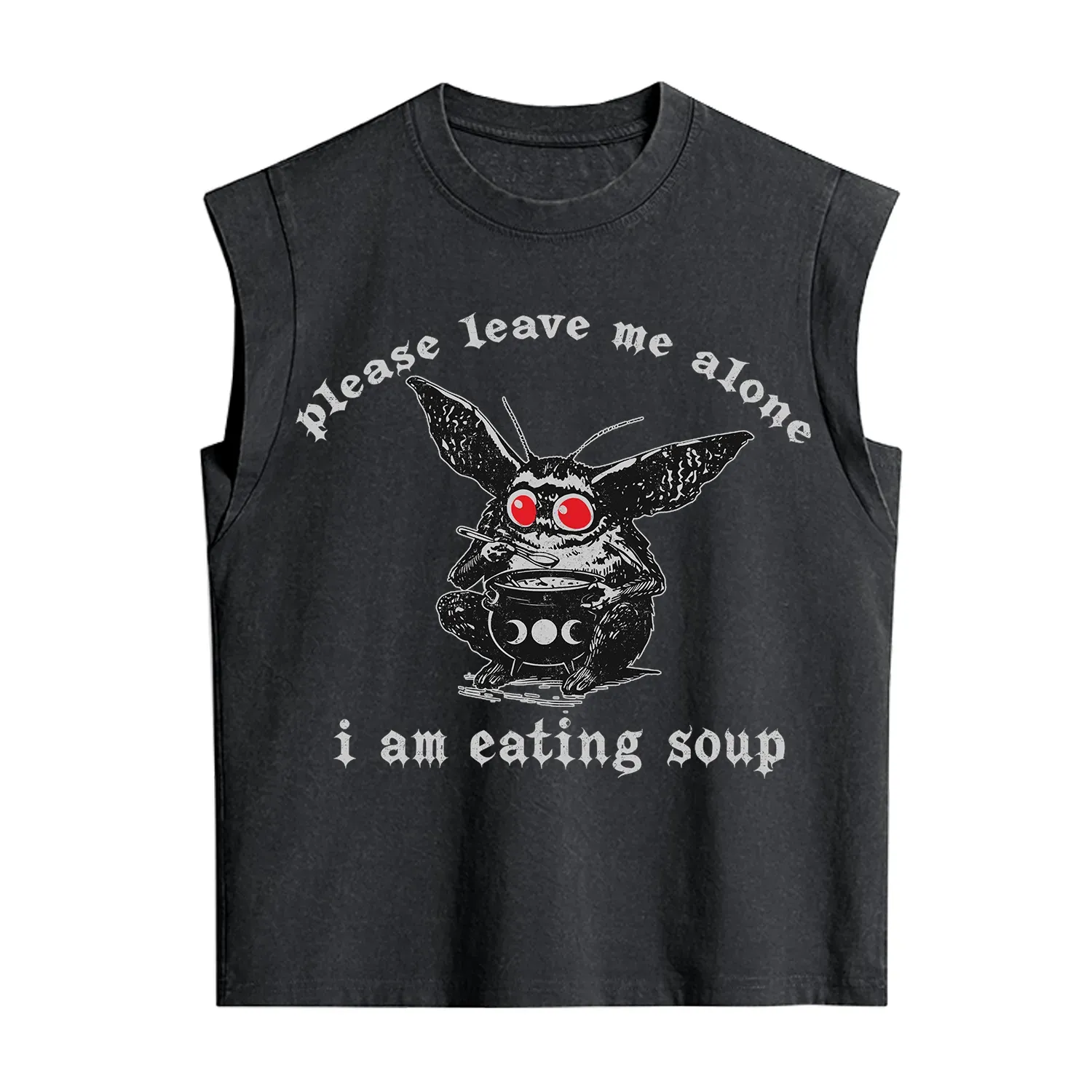 Purplehecate Mothman Eating Soup Vintage Washed Tank