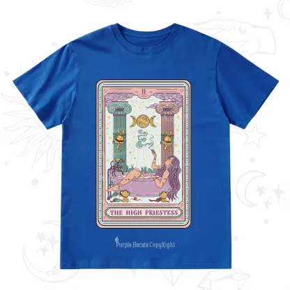 Purplehecate The High Priestess Tarot Christmas T-Shirt