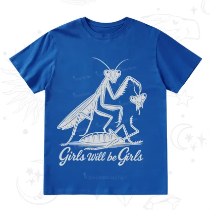 Purplehecate Girls Will Be Girls Praying Mantis T-Shirt